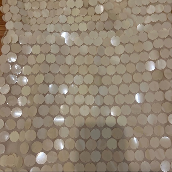 BCBGMaxAzria size 2 womens Sequin Sleeveless Dress cream white luxury - Picture 2 of 8